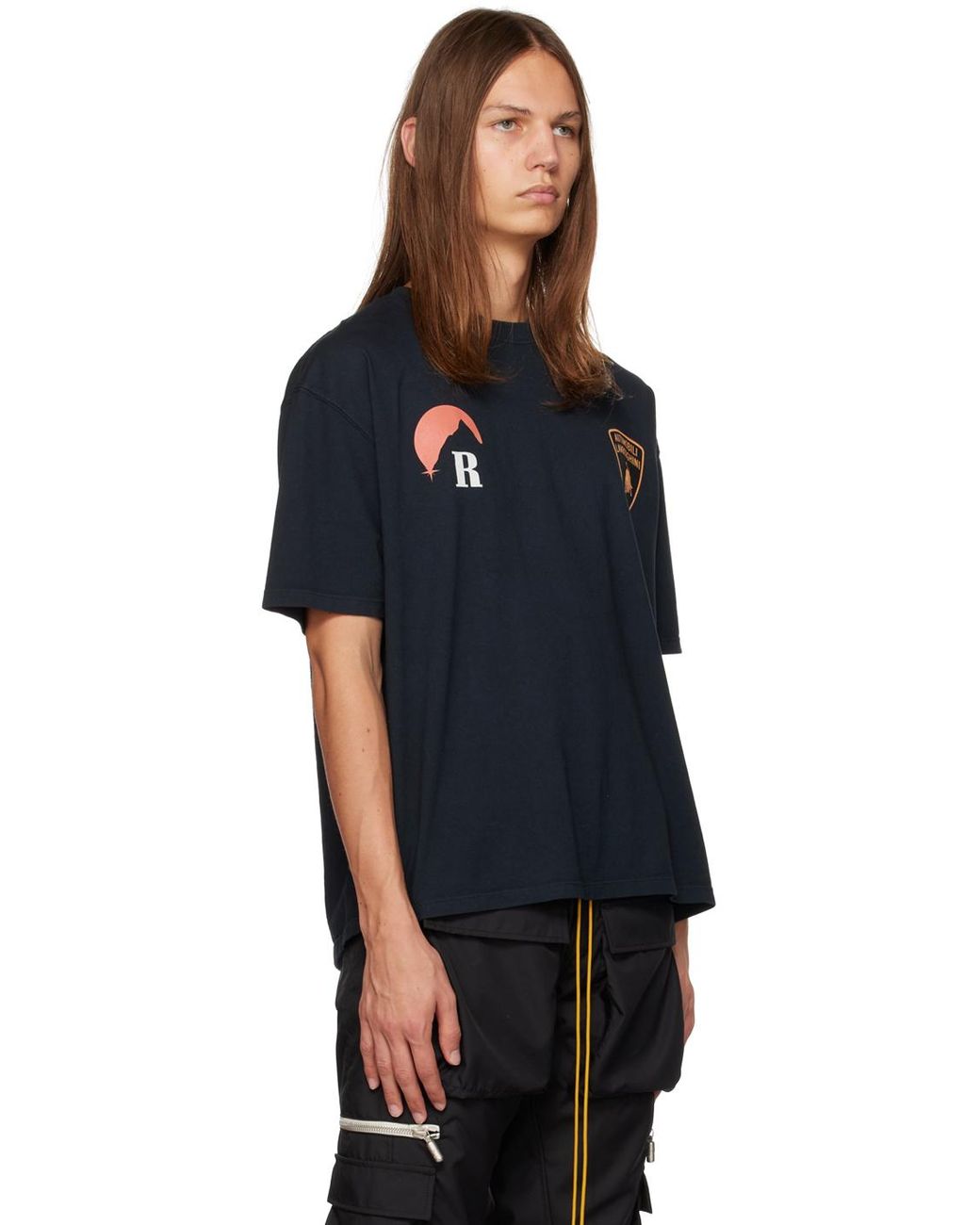 Rhude Black Lamborghini Moonlight T-shirt for Men | Lyst