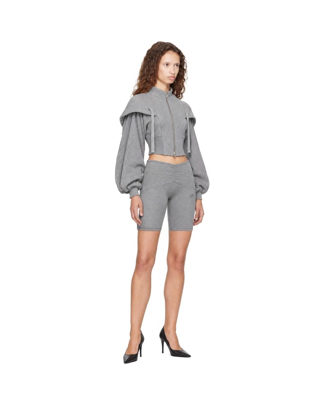 KNWLS Gray Ssense Exclusive Ghost Shorts