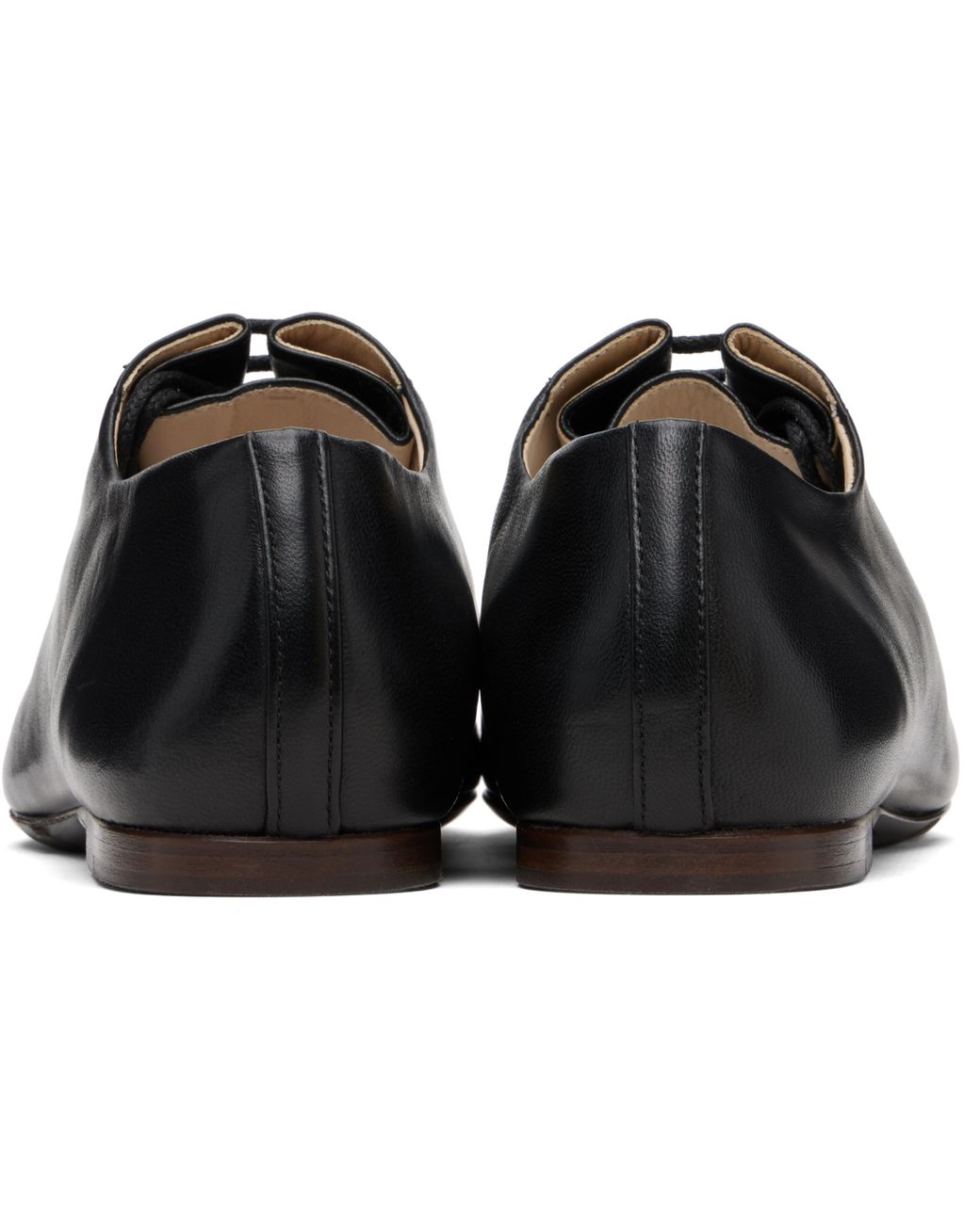 Lemaire Black Souris Flat Classic Derbys