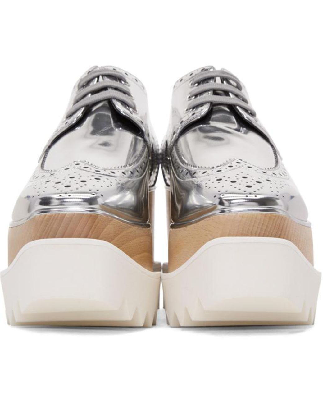 Stella McCartney Silver Elyse Platform 