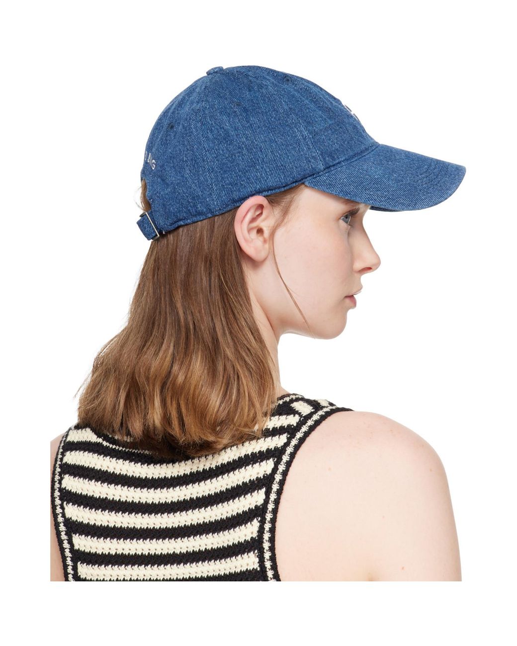Anine Bing Blue Jeremy Baseball Cap