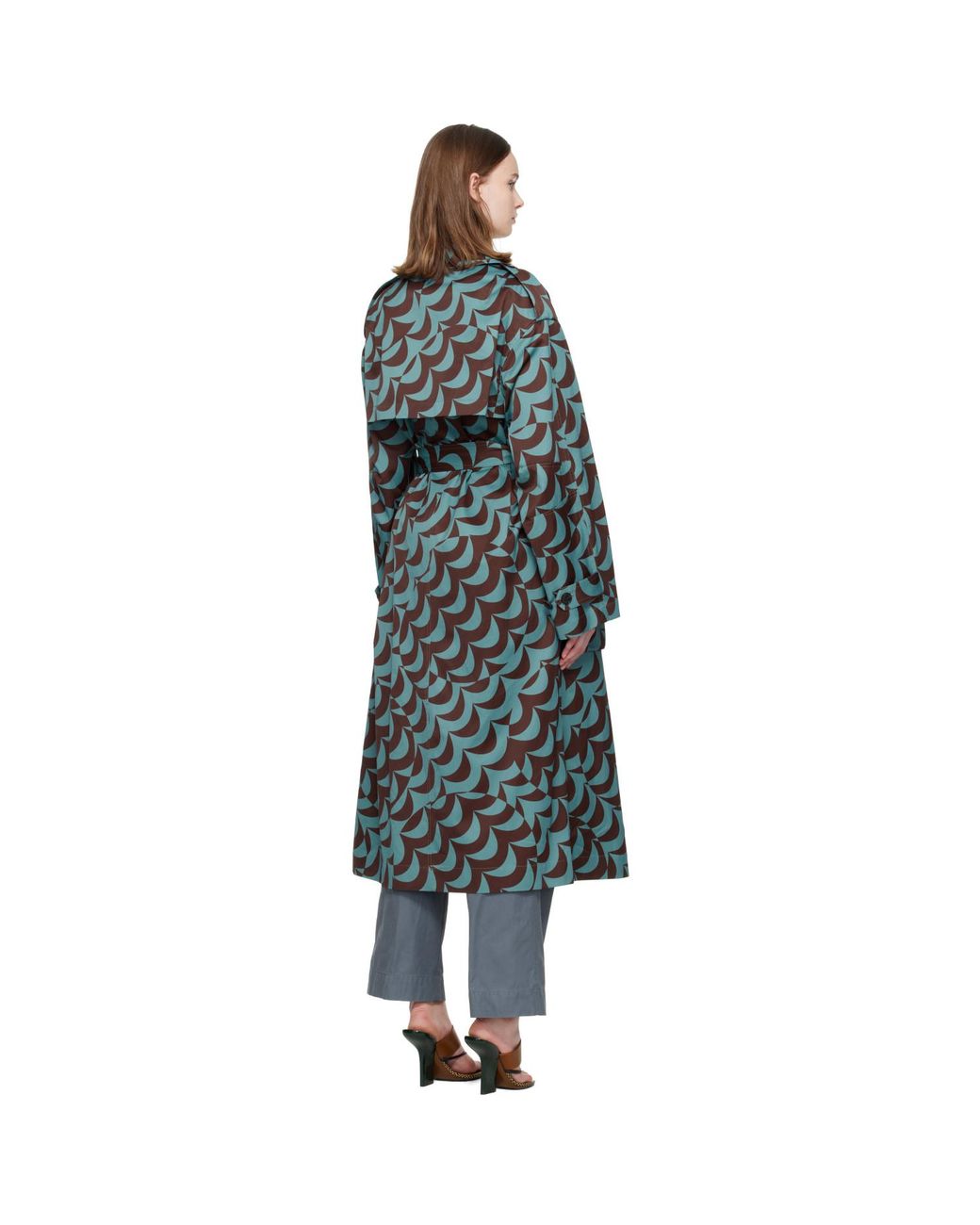 Dries Van Noten Black Double-breasted Trench Coat