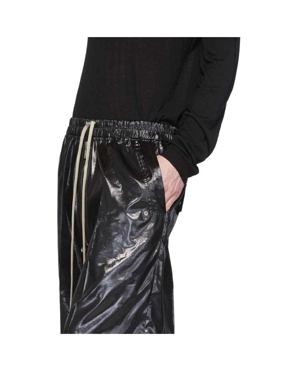 Rick Owens Black Jumbo Bela Trousers for Men | Lyst