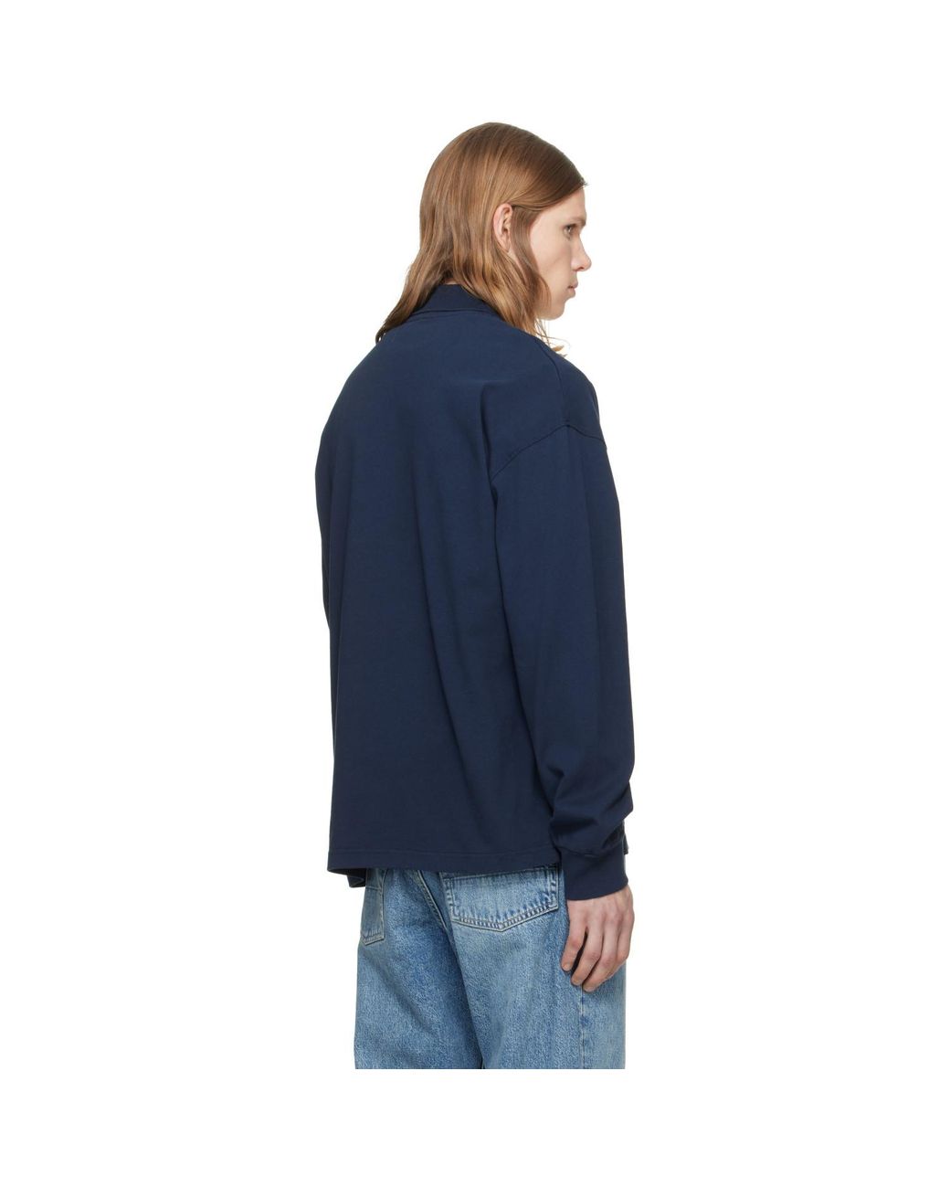 A.P.C. Blue Rugby Polo for men