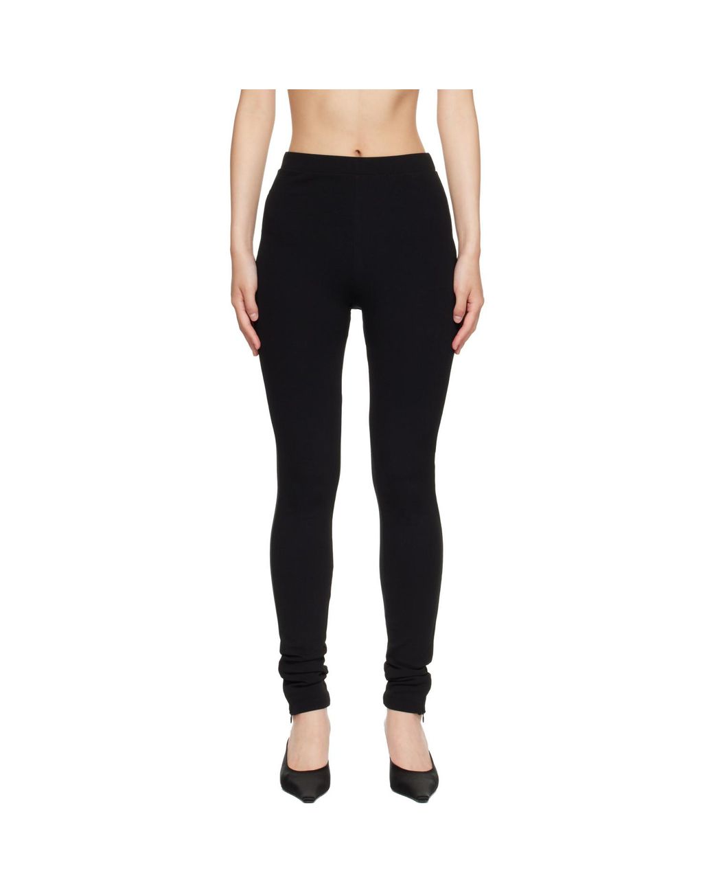 Totême Black Zip Leggings