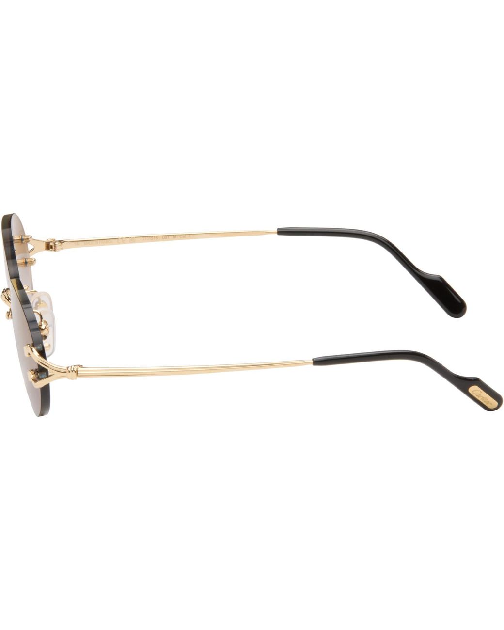 Cartier Black Classic C Motif Sunglasses