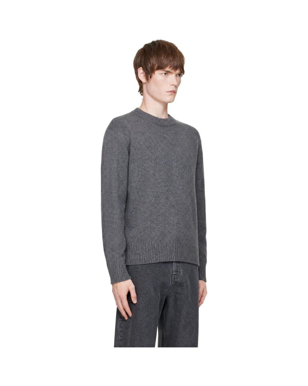 Lisa Yang Gray Kristian Sweater for men
