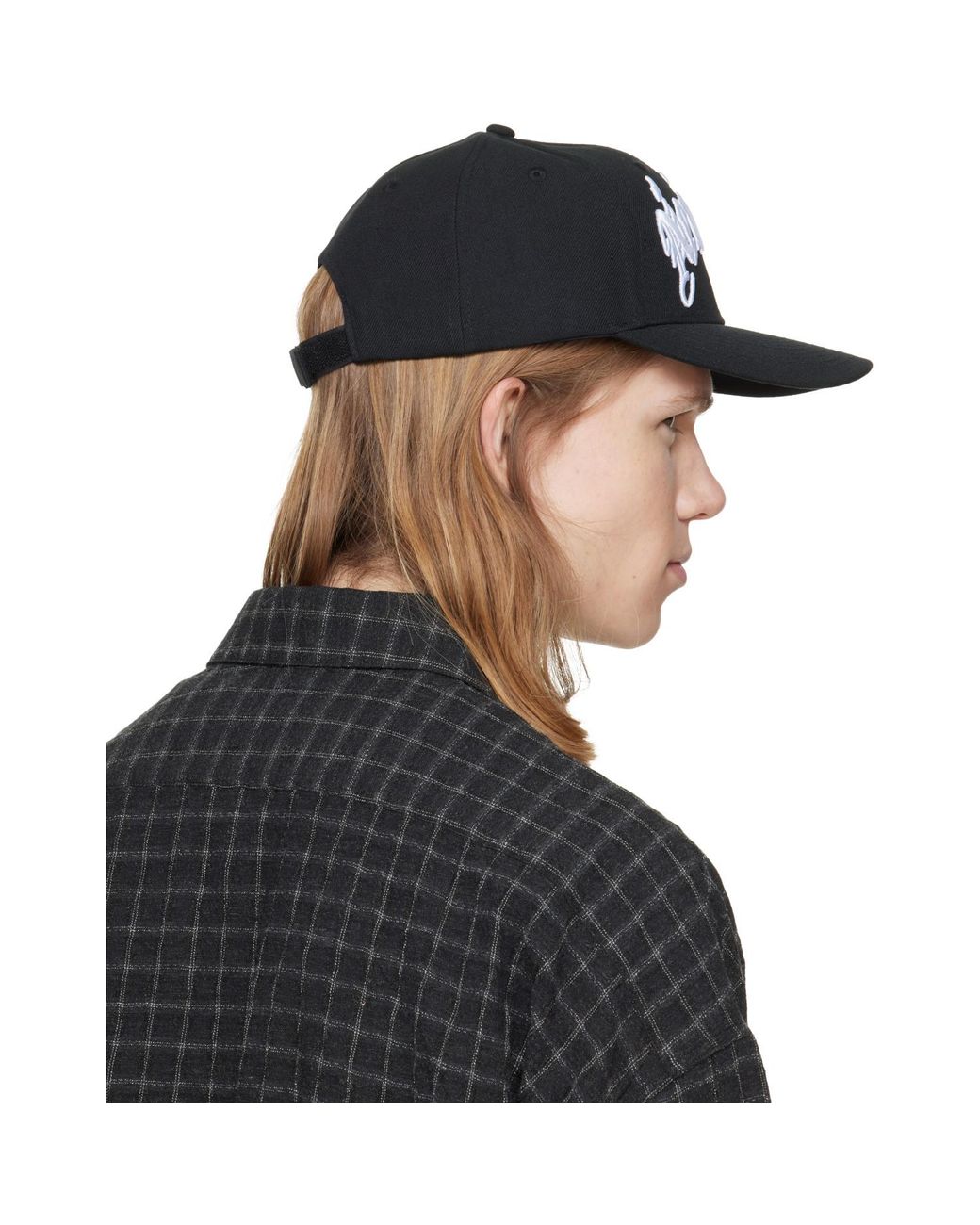 R13 Black 'New York' Baseball Cap for men