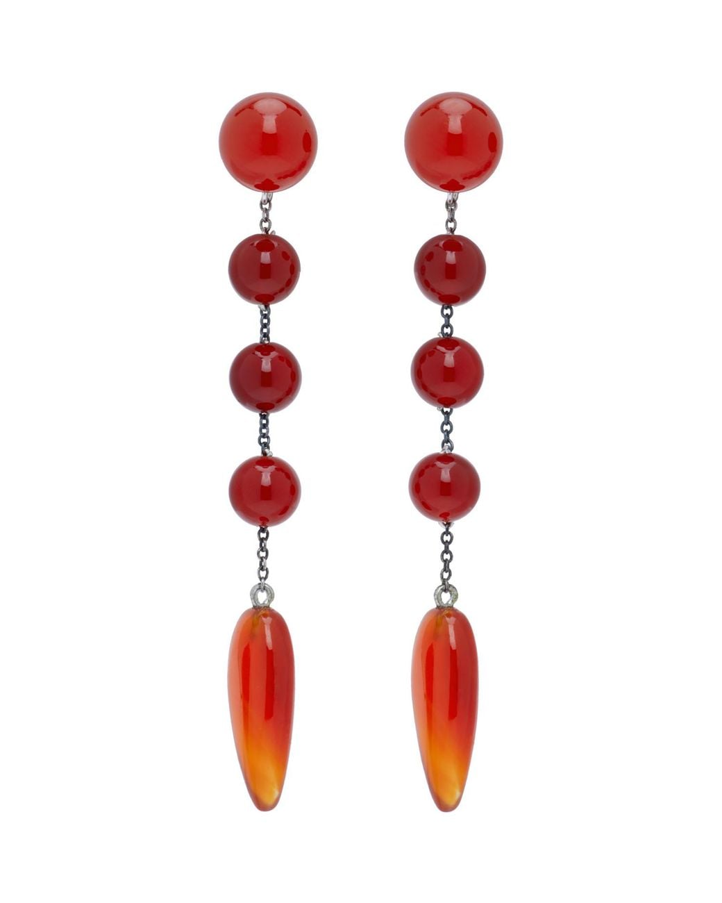Sophie Buhai Red Small Phoenician Earrings