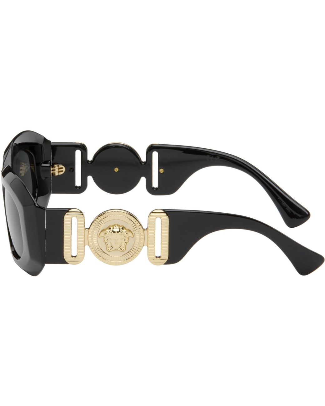 Versace Black Maxi Medusa Biggie Sunglasses