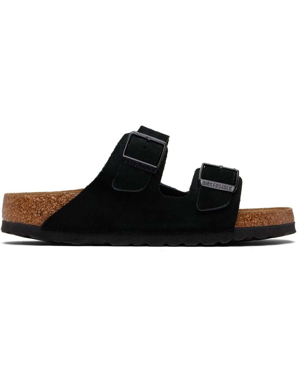 Birkenstock Black Regular Arizona Soft Footbed Sandals for men