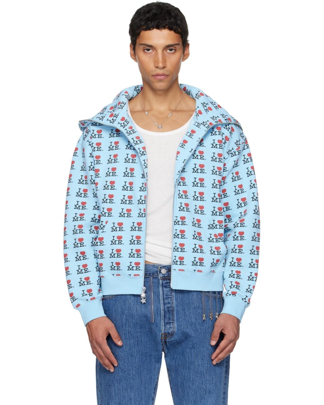 Ashley Williams Butterfly Hoodie in Blue for Men | Lyst UK