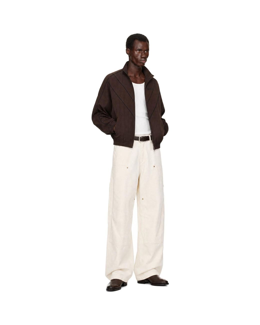 Willy Chavarria Brown 'Bad Boy' Track Jacket for men