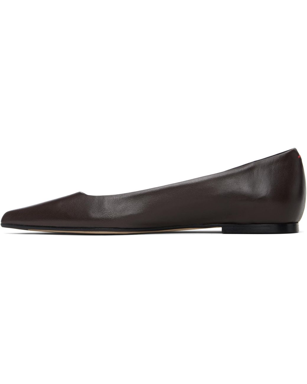 Aeyde Black Cassy Pointed-Toe Ballerina Flats