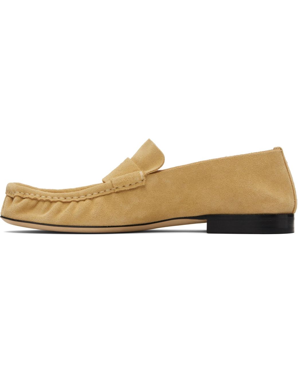 The Row Black Tan Soft Loafers
