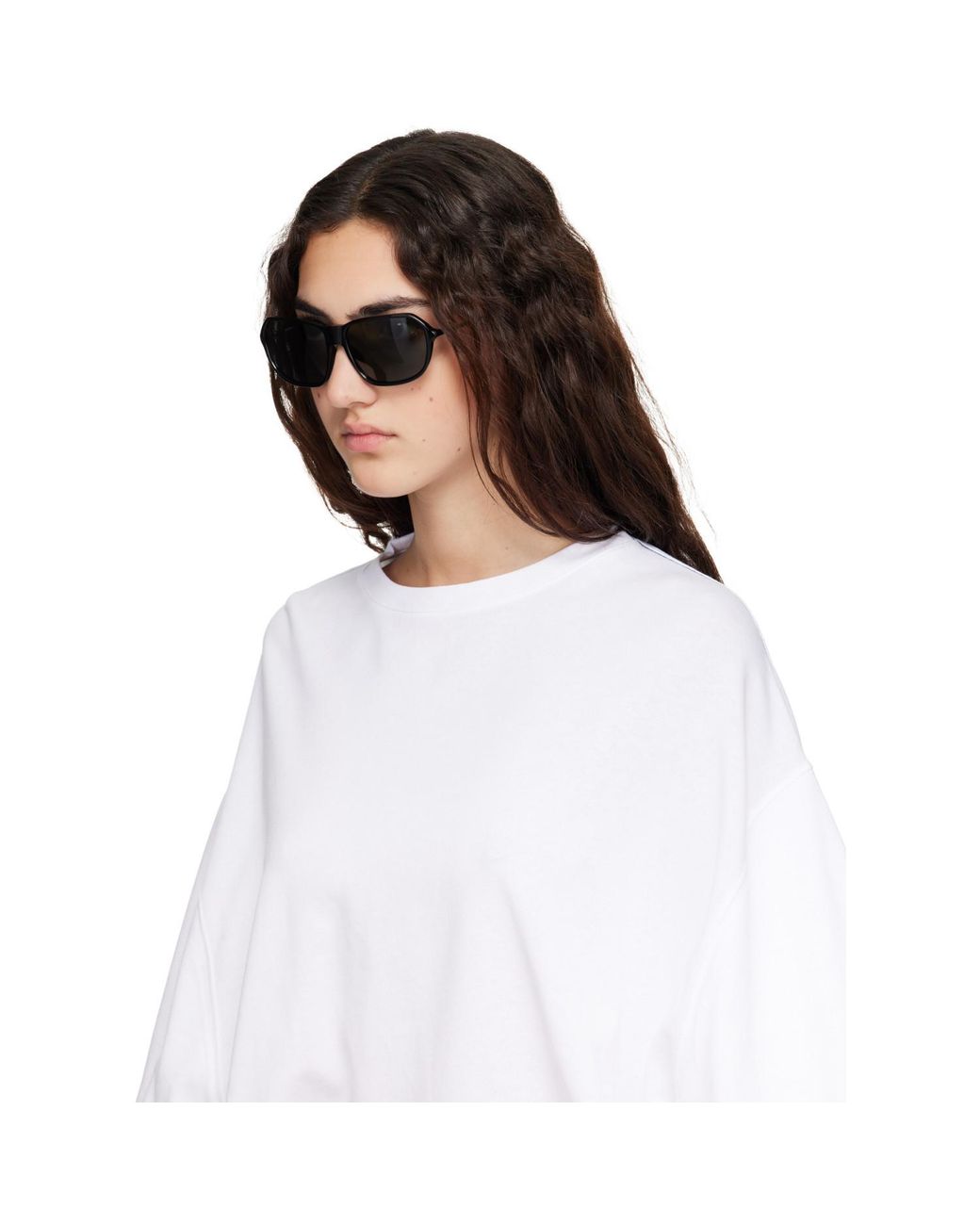 Jacquemus Gray Linda Farrow Edition 'The Mimosa' Sunglasses