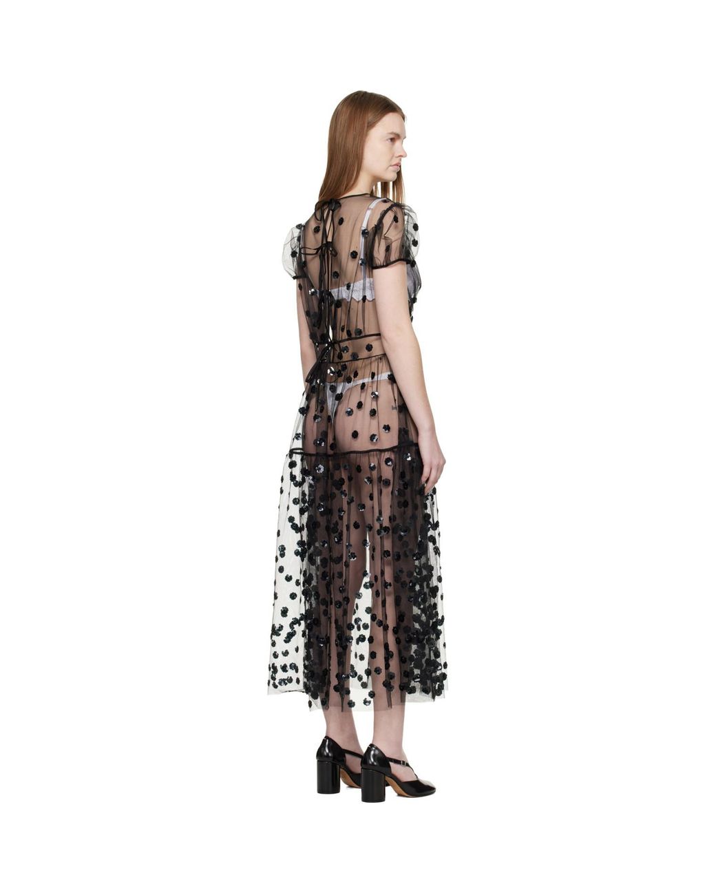 CECILIE BAHNSEN Black Cbnanna Midi Dress