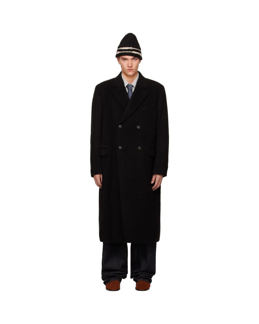 mfpen Black Conference Coat for men