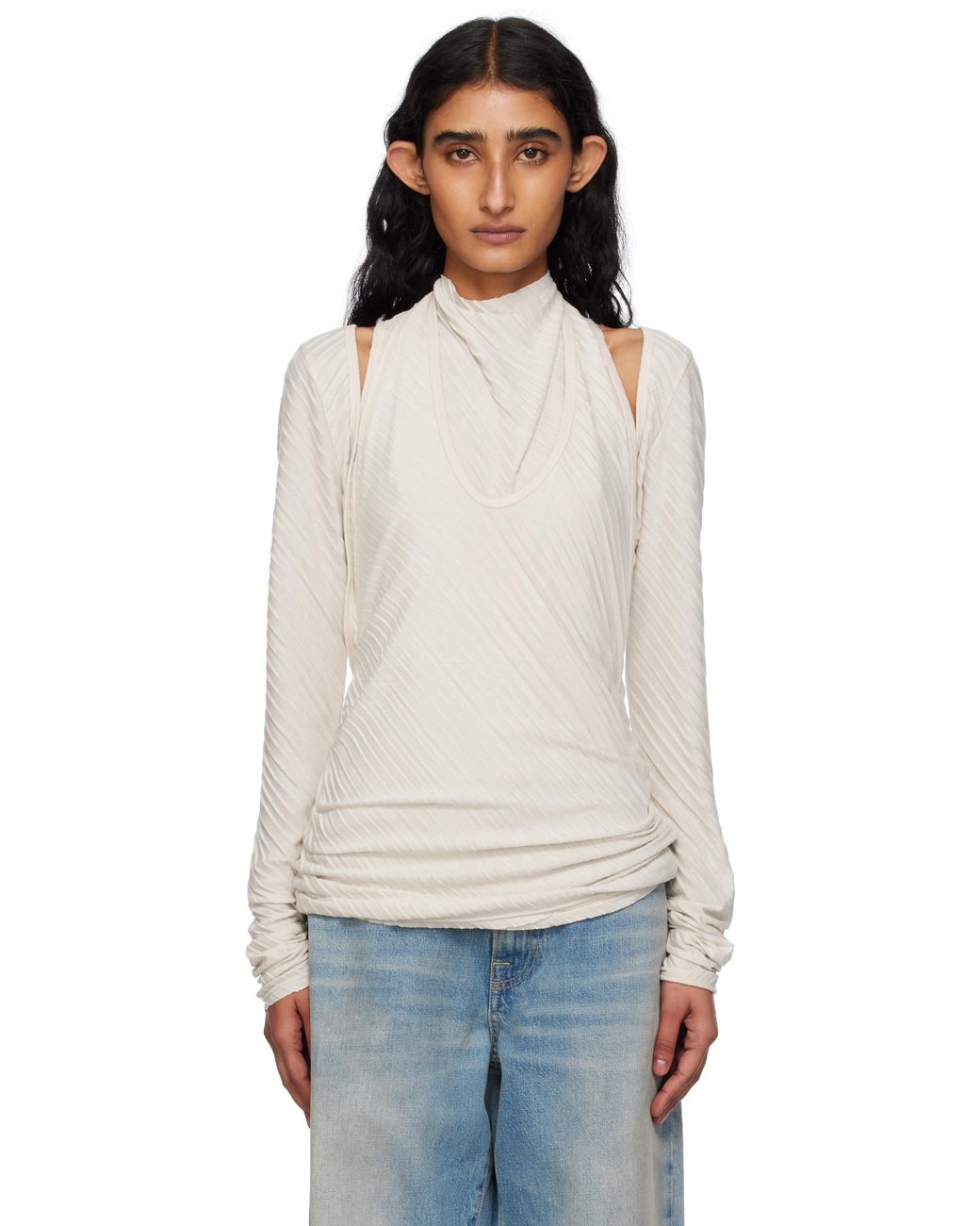OPEN YY CONVERTIBLE BOLERO トップ25SS OPEN YY Off- Pleats Convertible Bolero Top in Black | Lyst UK