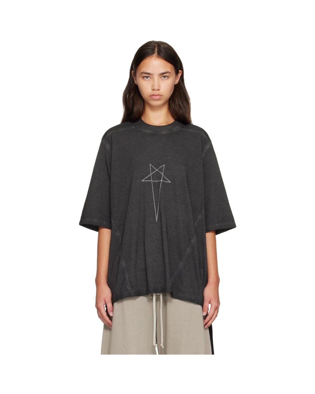 Rick Owens Black Tower Walrus T-Shirt