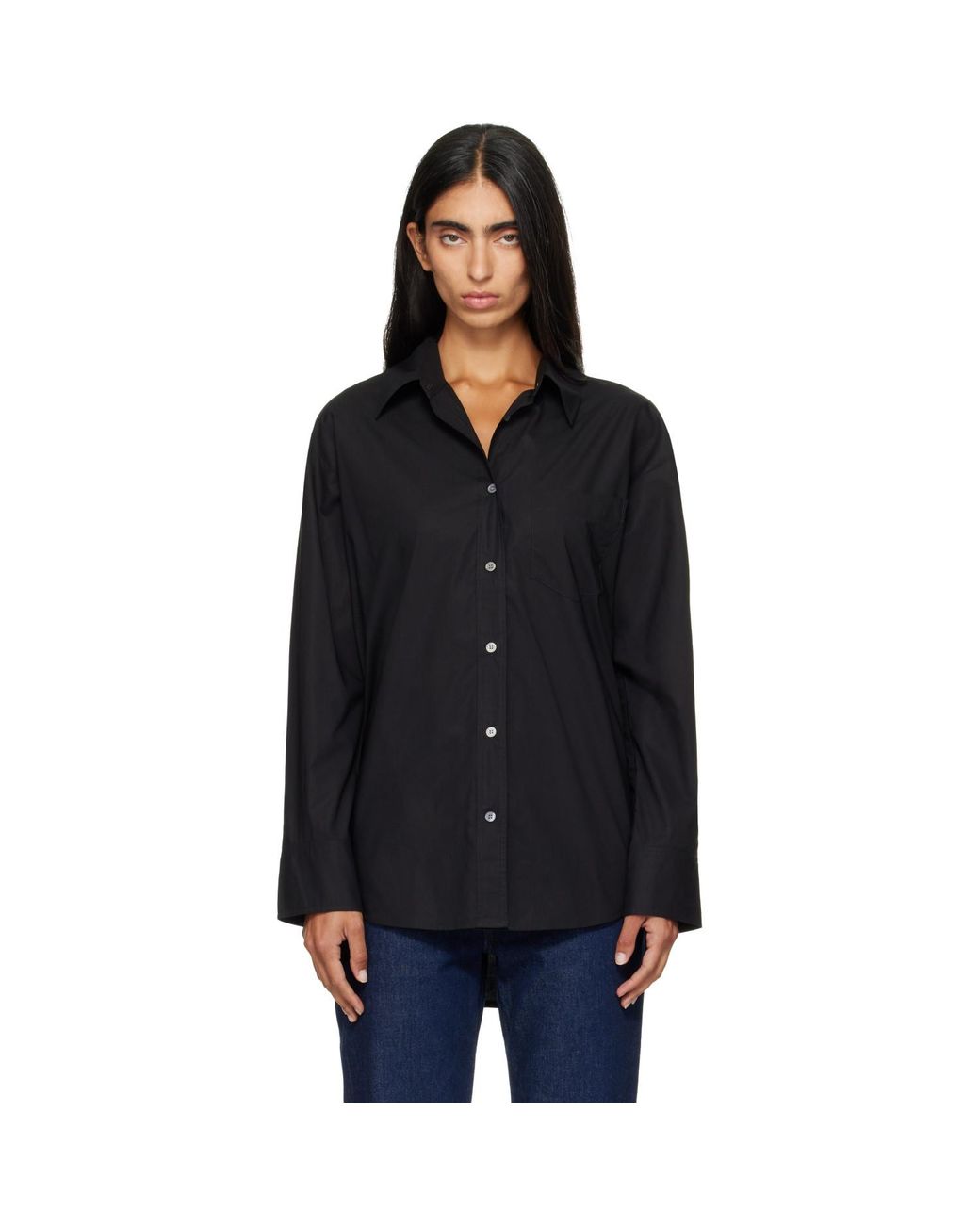 Citizens of Humanity Black Thea Boyfriend Shirt