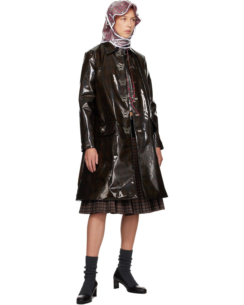 Chopova Lowena Black Squelchy Coat