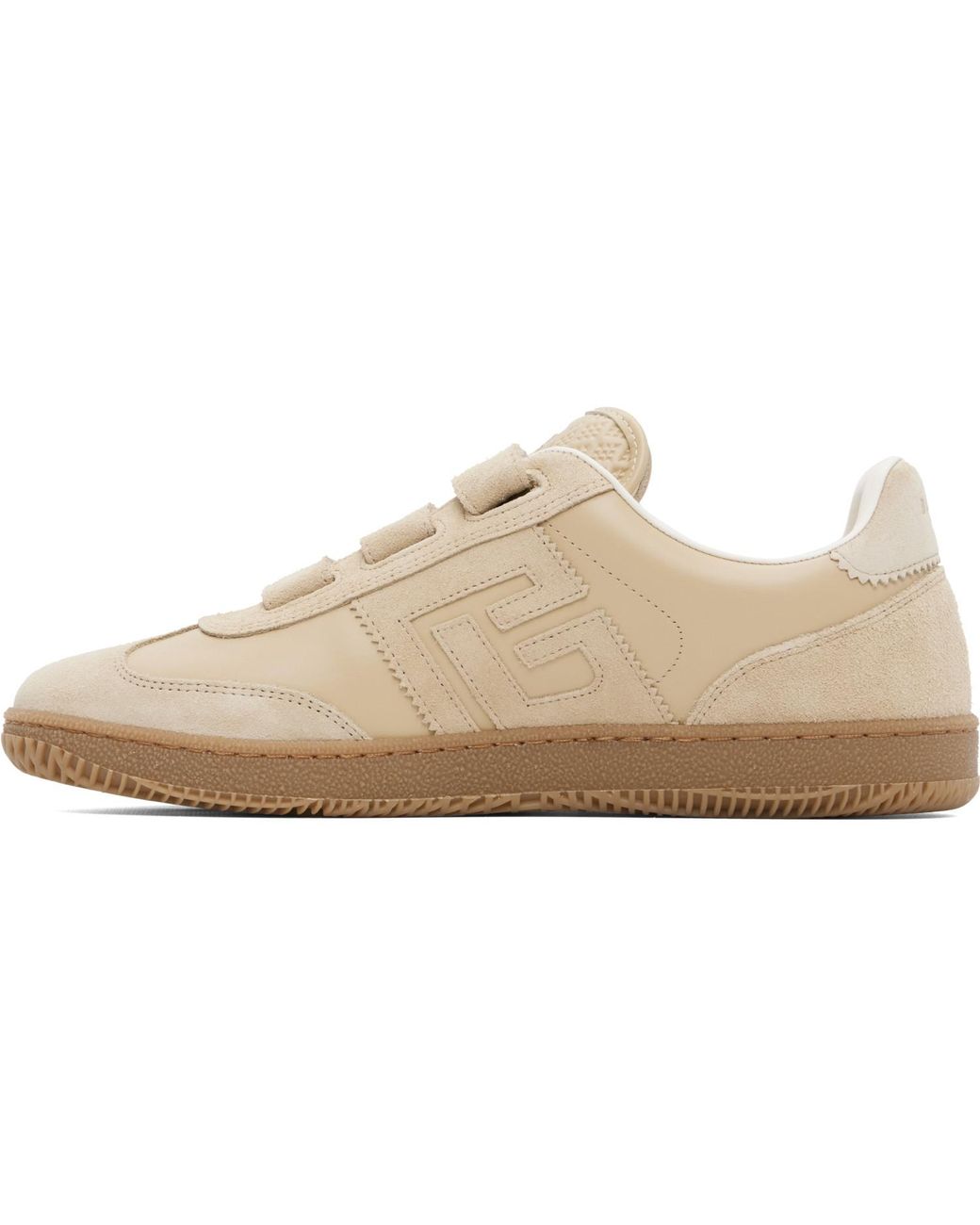Balmain Natural Swan' Suede Sneakers for men