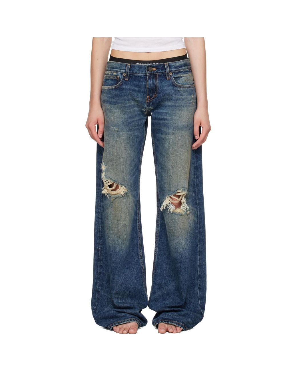 Raimundo Langlois Blue Bootcut Jeans