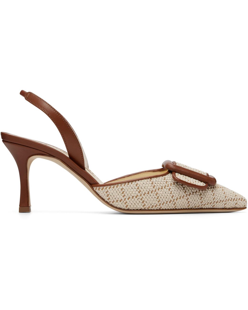Manolo Blahnik Brown Mayslibi Heels