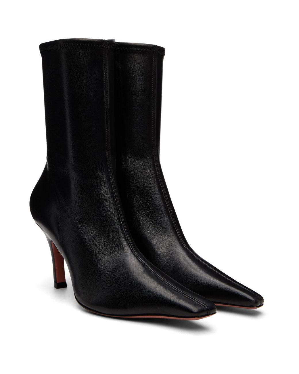AMINA MUADDI Black Jamie Stretch 80 Boots