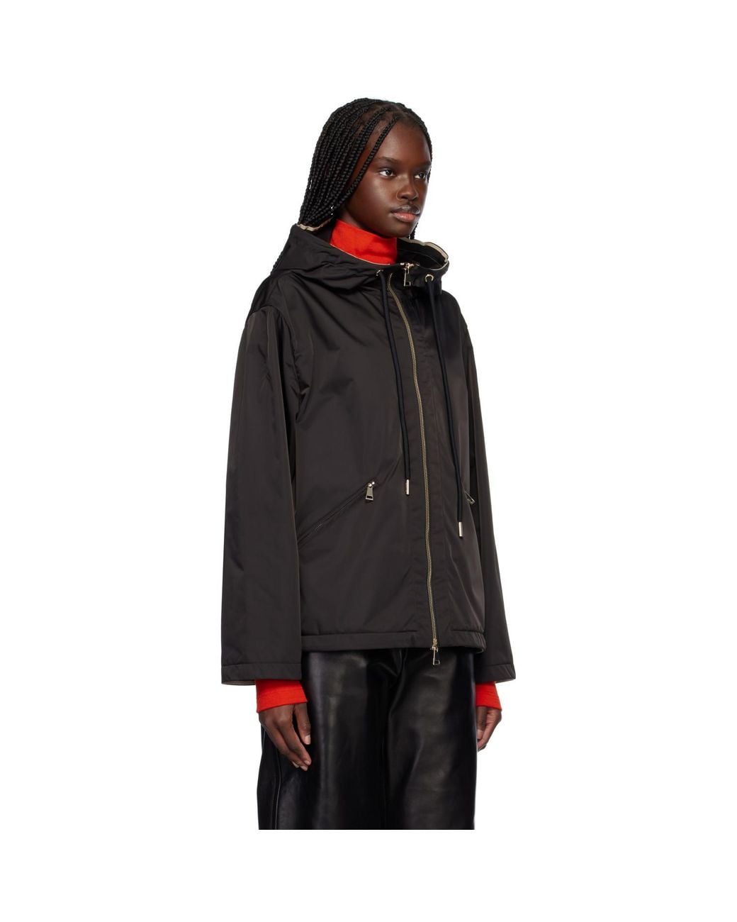 Moncler Black Cassiopea Hooded Jacket