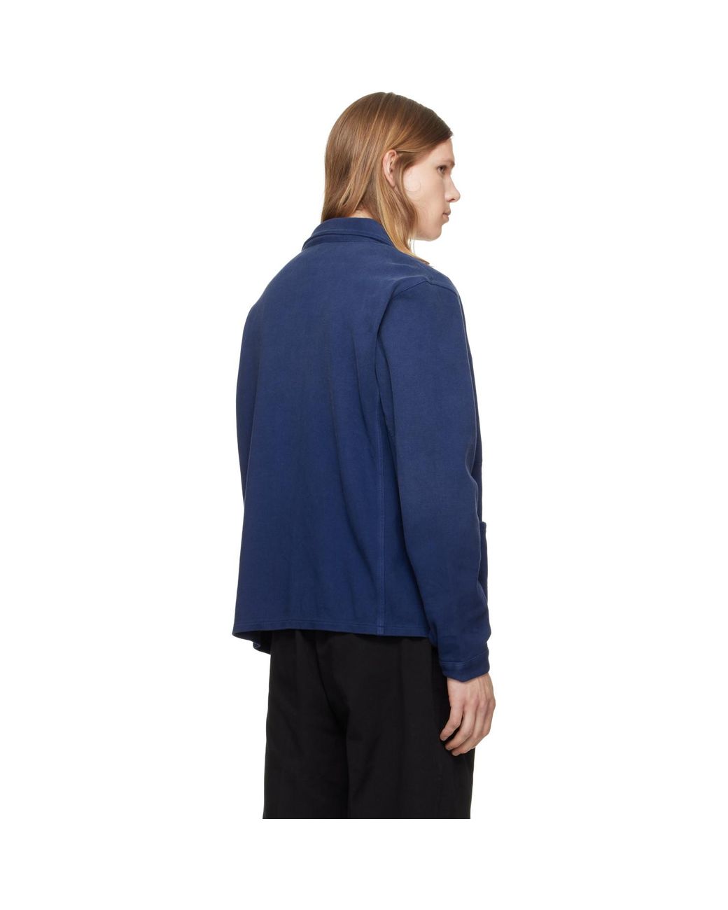 Polo Ralph Lauren Blue Moleskin Utility Overshirt for men
