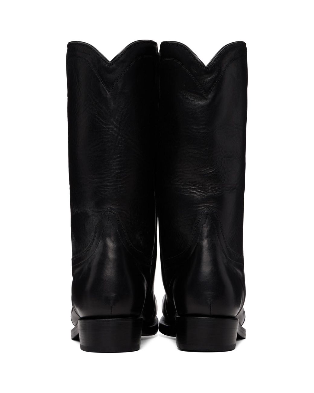 Jil Sander Black Leather Boots
