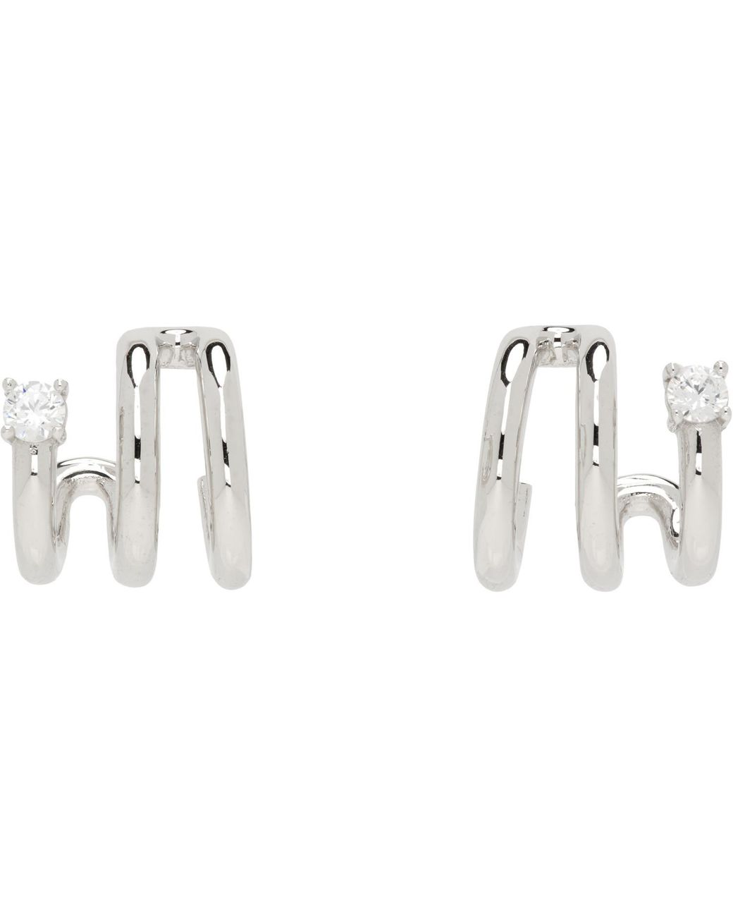 NUMBERING Black #8102 Earrings