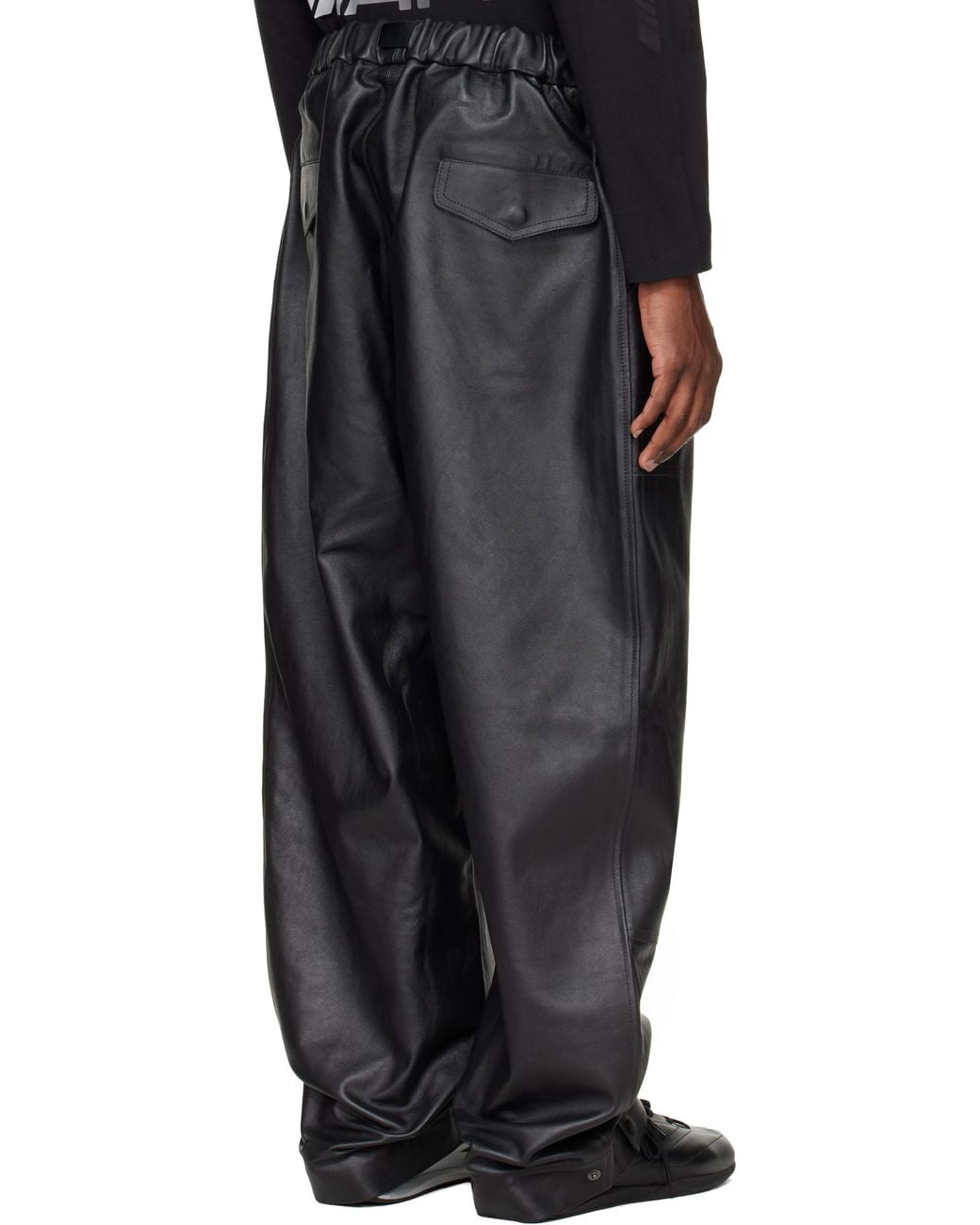 Y-3 Mercedes-Amg F1 Edition Racing Leather Pants in Black for Men | Lyst UK