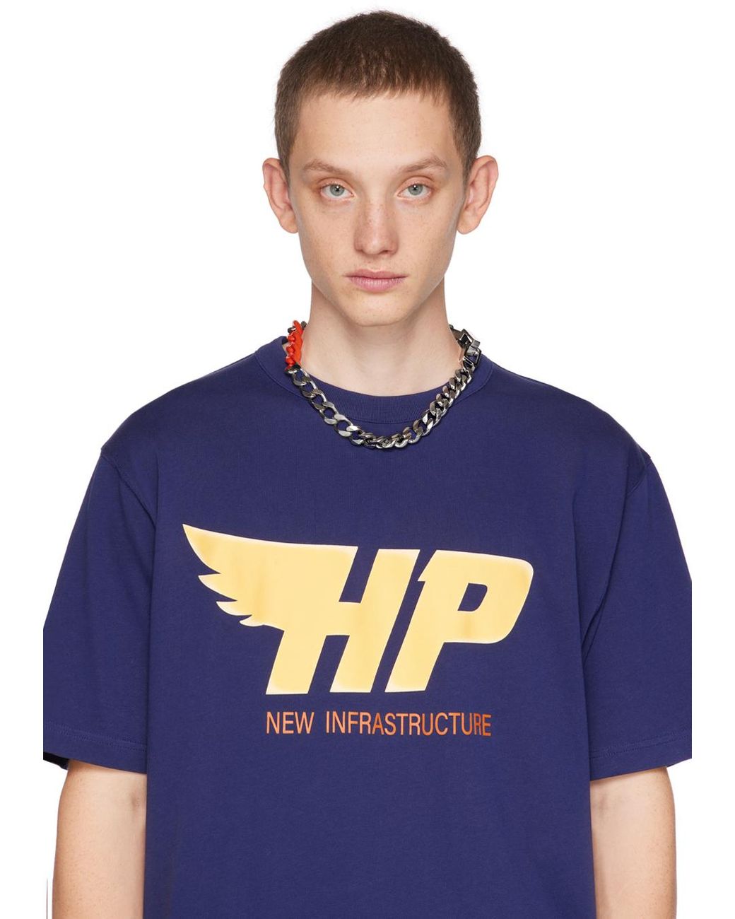 メンズ Heron Preston シルバー ディップダイ マルチチェーン