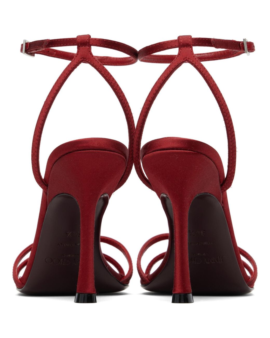 Jimmy Choo Red 1998 Leo 100 Heeled Sandals