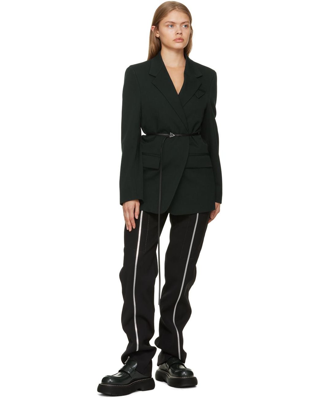 Bottega Veneta Black Swell Loafers | Lyst UK