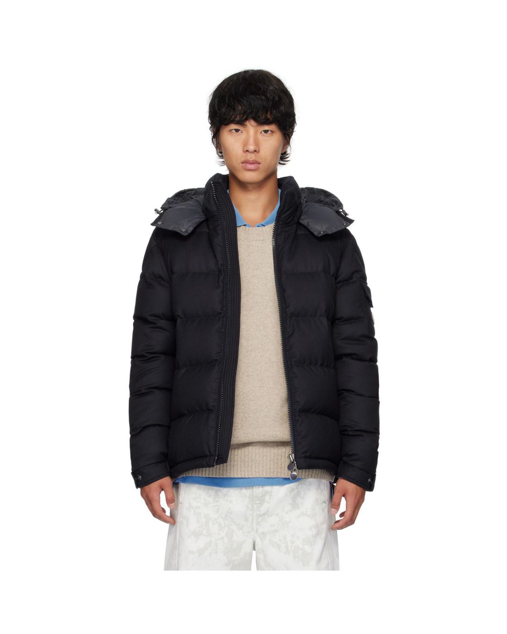 Moncler Black Montgenevre Down Jacket for men