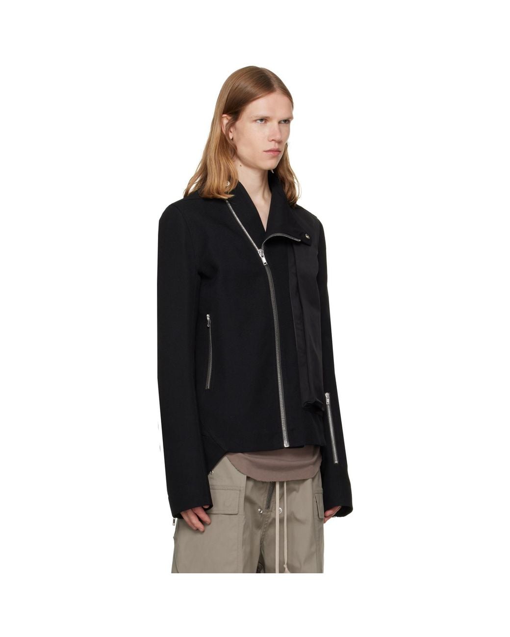 Rick Owens Black Tower Release Jacket for men