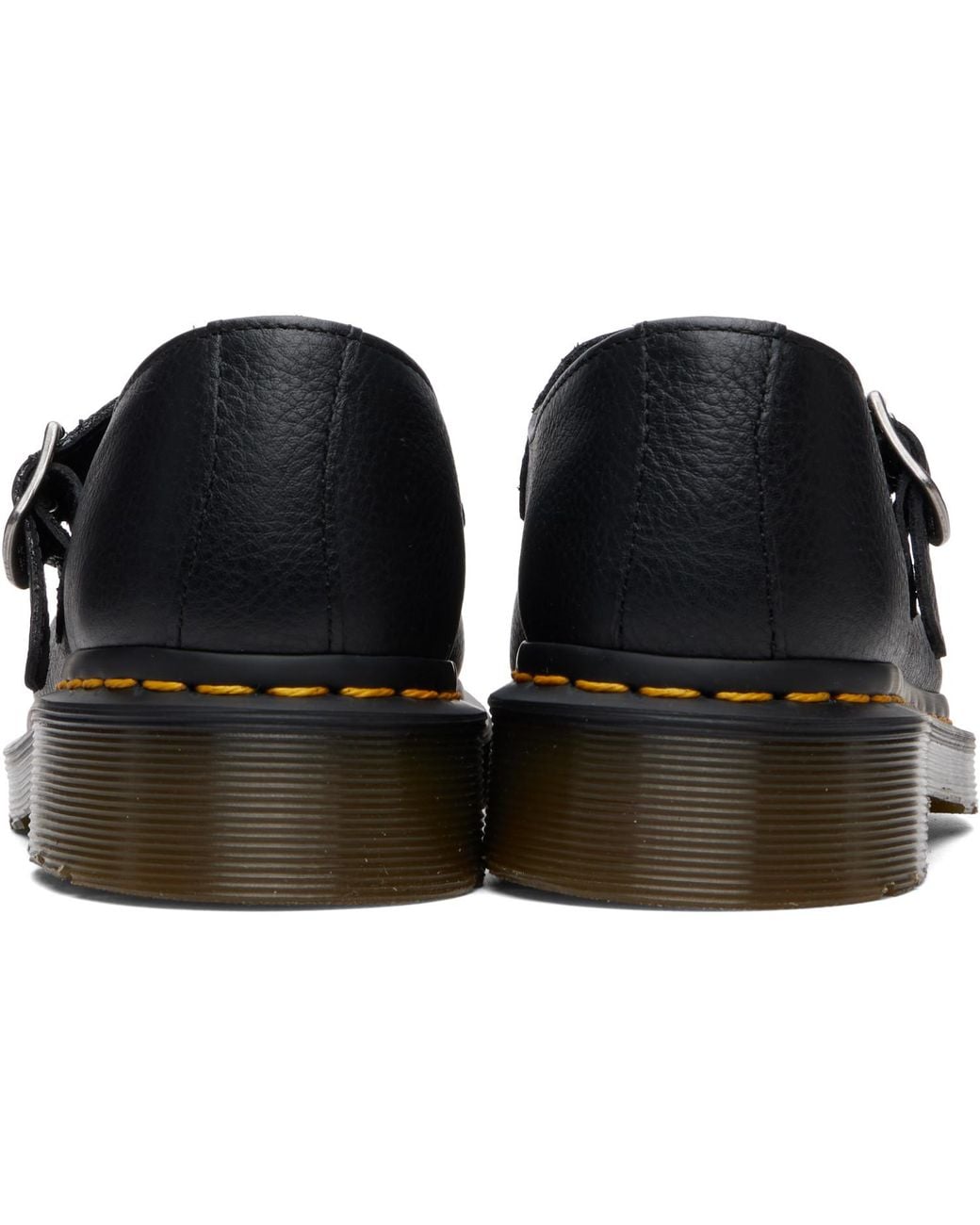 Dr. Martens Black Elphie Virginia Leather Mary Jane Flats