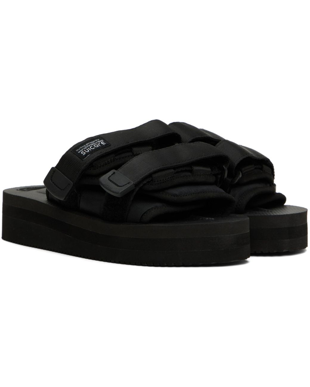 Suicoke Black Moto-Vpo Sandals for men