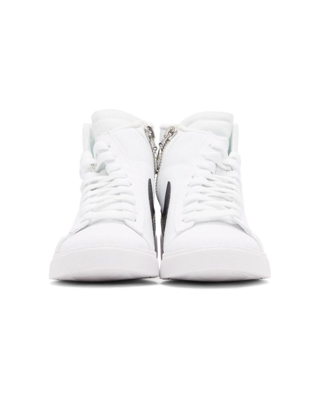 Nike White Blazer Mid Rebel Sneakers | Lyst