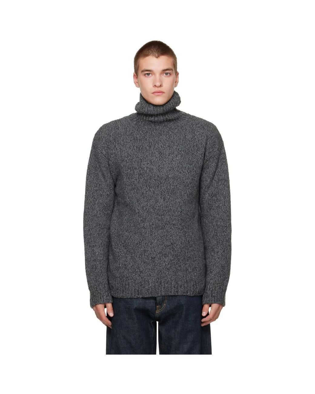 Our Legacy Gray Popover Turtleneck for men