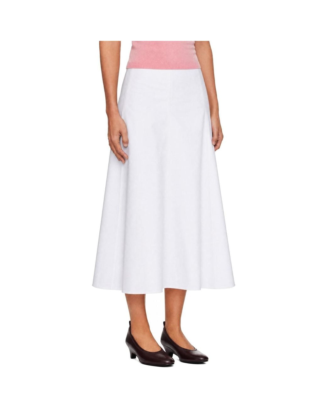 Jacquemus White 'The Triangle' Midi Skirt
