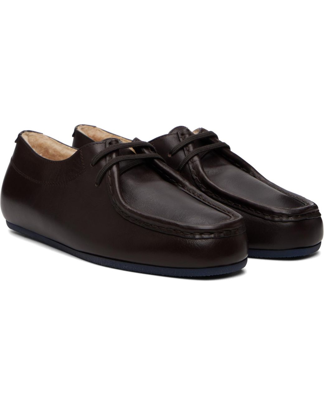 Jil Sander Black Hood Lace-Up Derbys