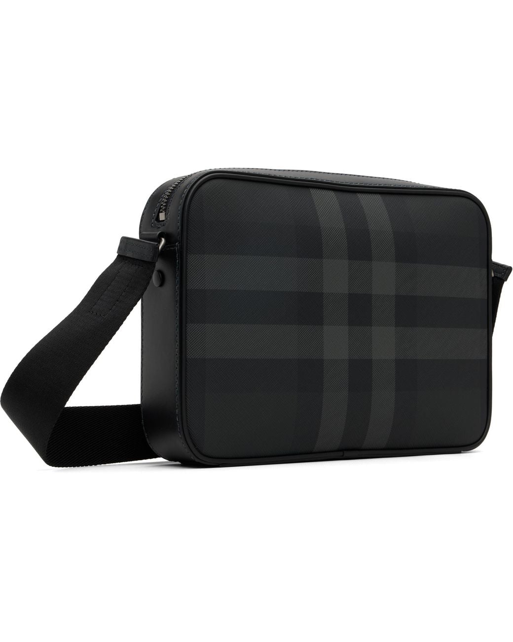 メンズ Burberry ブラック＆グレー Muswell バッグ Black