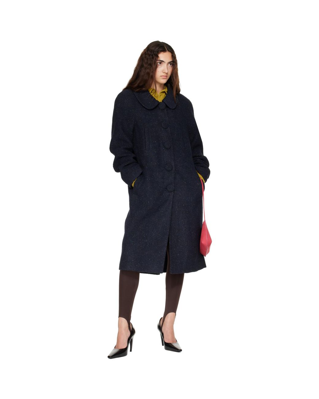 ShuShu/Tong Blue Oversized Long Coat