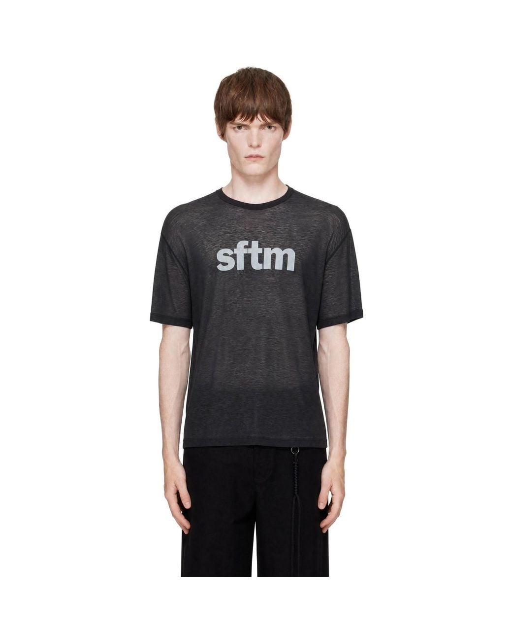 Song For The Mute Black 'Sftm' Vintage T-Shirt for men