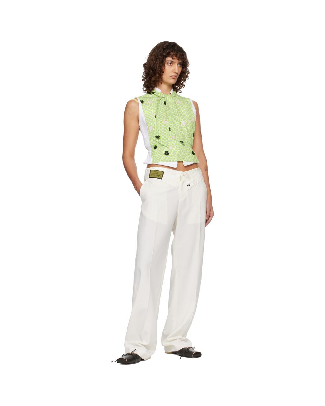 MM6 by Maison Margiela Green Stole Top